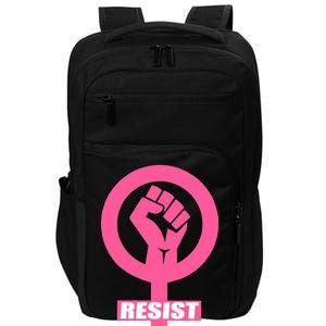 Resist Fist Women's Rights Logo Anti Trump Protest Impact Tech Backpack