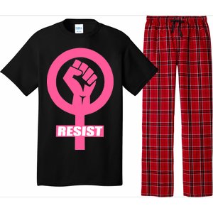 Resist Fist Women's Rights Logo Anti Trump Protest Pajama Set