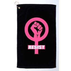 Resist Fist Women's Rights Logo Anti Trump Protest Platinum Collection Golf Towel