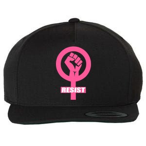 Resist Fist Women's Rights Logo Anti Trump Protest Wool Snapback Cap