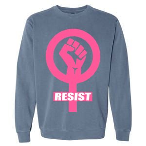 Resist Fist Women's Rights Logo Anti Trump Protest Garment-Dyed Sweatshirt