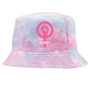 Resist Fist Women's Rights Logo Anti Trump Protest Tie-Dyed Bucket Hat