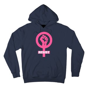 Resist Fist Women's Rights Logo Anti Trump Protest Hoodie