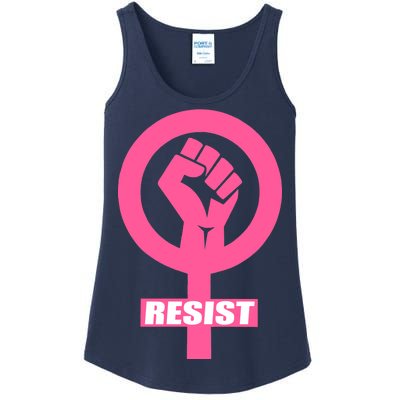 Resist Fist Women's Rights Logo Anti Trump Protest Ladies Essential Tank