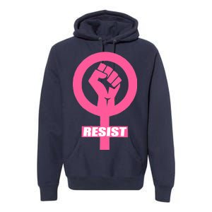 Resist Fist Women's Rights Logo Anti Trump Protest Premium Hoodie