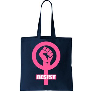 Resist Fist Women's Rights Logo Anti Trump Protest Tote Bag