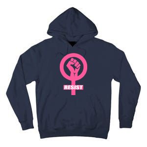 Resist Fist Women's Rights Logo Anti Trump Protest Tall Hoodie