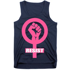 Resist Fist Women's Rights Logo Anti Trump Protest Tank Top