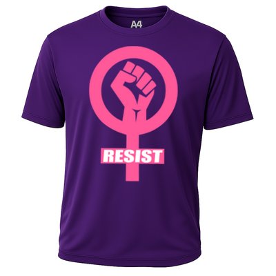Resist Fist Women's Rights Logo Anti Trump Protest Performance Shirt