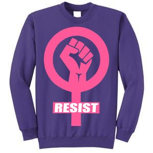 Resist Fist Women's Rights Logo Anti Trump Protest Sweatshirt