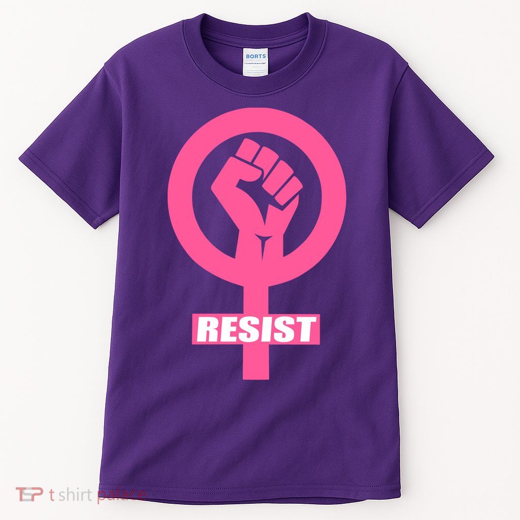 Resist Fist Women's Rights Logo Anti Trump Protest Tall T-Shirt