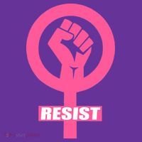 Resist Fist Women's Rights Logo Anti Trump Protest Tall T-Shirt