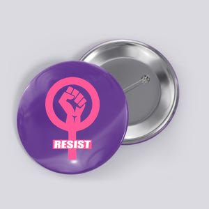 Resist Fist Women's Rights Logo Anti Trump Protest Button