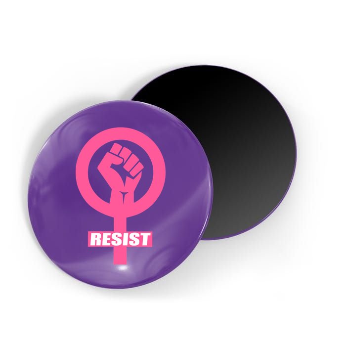 Resist Fist Women's Rights Logo Anti Trump Protest Magnet