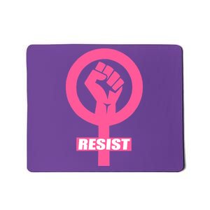 Resist Fist Women's Rights Logo Anti Trump Protest Mousepad