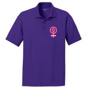 Resist Fist Women's Rights Logo Anti Trump Protest PosiCharge RacerMesh Polo