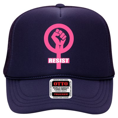 Resist Fist Women's Rights Logo Anti Trump Protest Trucker Hat
