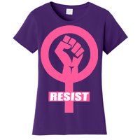 Resist Fist Women's Rights Logo Anti Trump Protest Women's T-Shirt