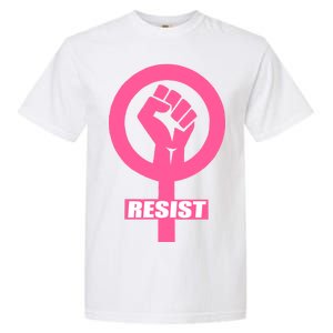 Resist Fist Women's Rights Logo Anti Trump Protest Garment-Dyed Heavyweight T-Shirt