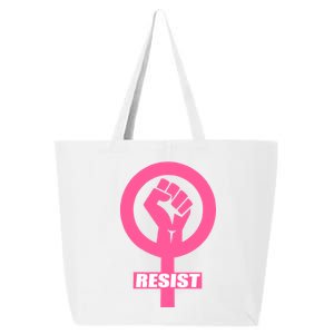 Resist Fist Women's Rights Logo Anti Trump Protest 25L Jumbo Tote