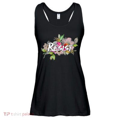Resist Flower Logo Ladies Essential Flowy Tank