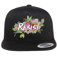 Resist Flower Logo Flatbill Hat