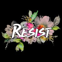 Resist Flower Logo Flatbill Hat