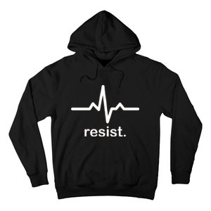 Resist Heart Beat Resistance Logo Hoodie