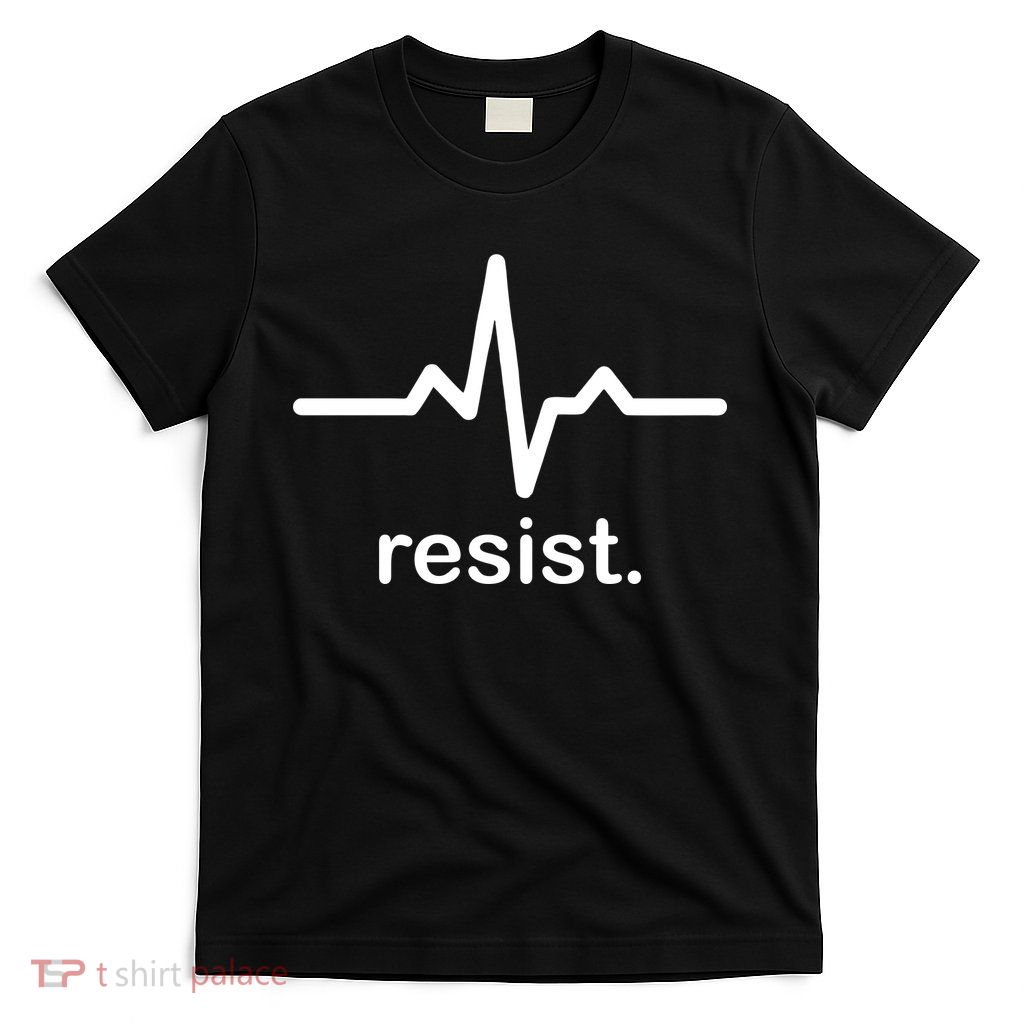 Resist Heart Beat Resistance Logo T-Shirt