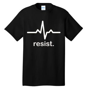 Resist Heart Beat Resistance Logo Tall T-Shirt