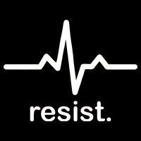 Resist Heart Beat Resistance Logo Backpack