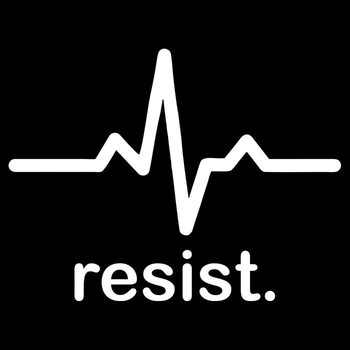Resist Heart Beat Resistance Logo Backpack