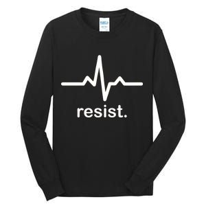 Resist Heart Beat Resistance Logo Tall Long Sleeve T-Shirt