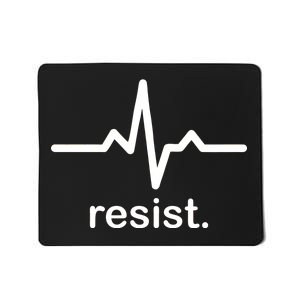 Resist Heart Beat Resistance Logo Mousepad