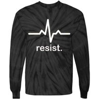 Resist Heart Beat Resistance Logo Tie-Dye Long Sleeve Shirt