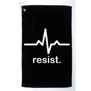 Resist Heart Beat Resistance Logo Platinum Collection Golf Towel