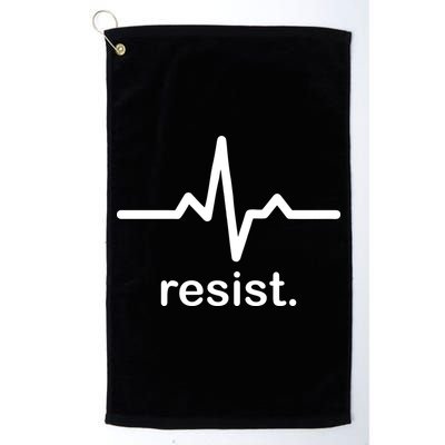 Resist Heart Beat Resistance Logo Golf Towel
