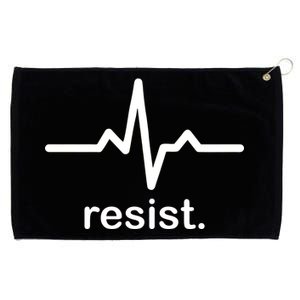 Resist Heart Beat Resistance Logo Grommeted Golf Towel