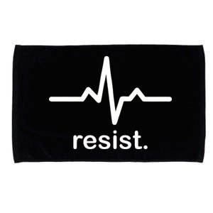 Resist Heart Beat Resistance Logo Microfiber Hand Towel