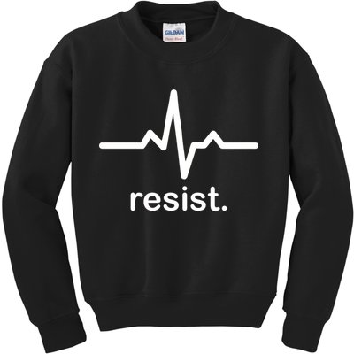 Resist Heart Beat Resistance Logo Kids Sweatshirt