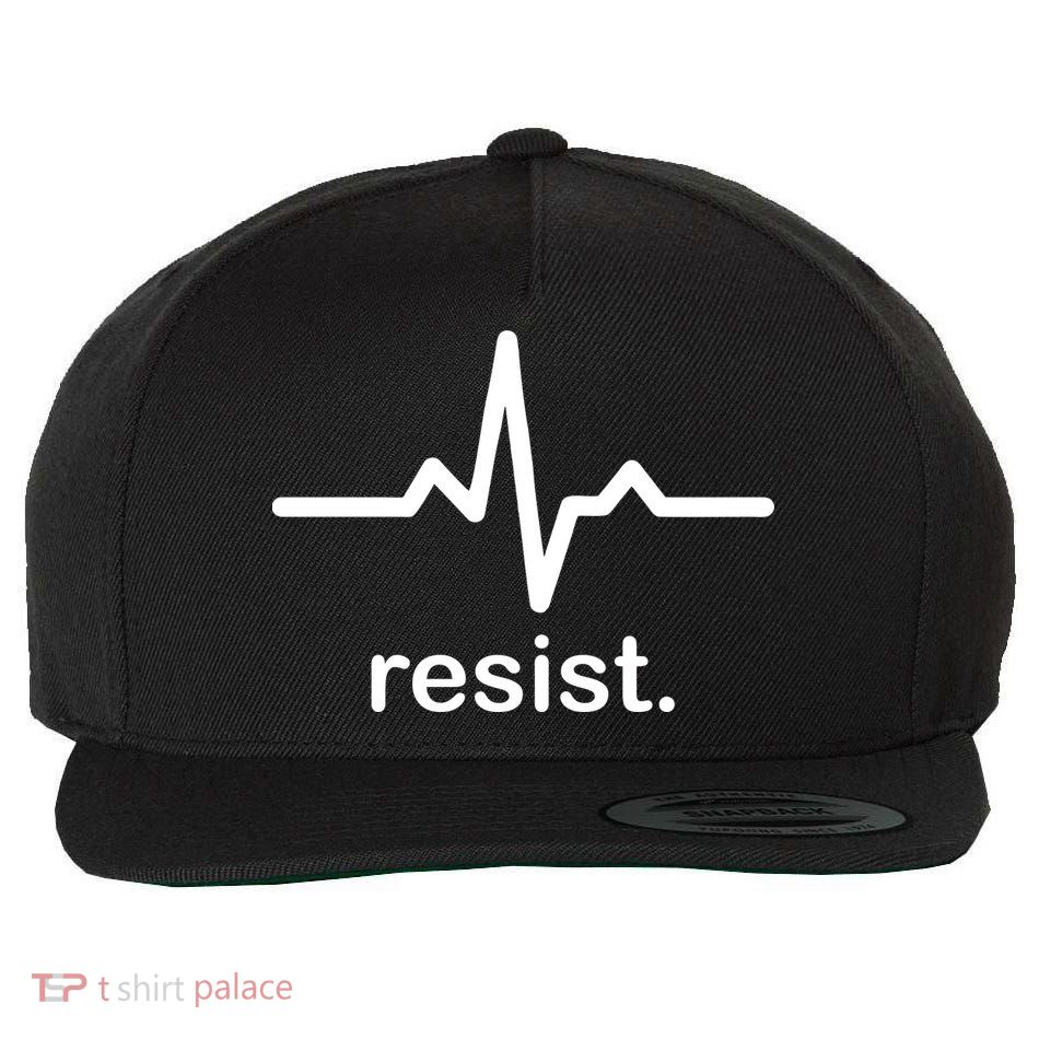 Resist Heart Beat Resistance Logo Wool Snapback Cap