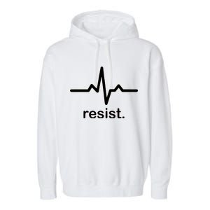 Resist Heart Beat Resistance Logo Garment-Dyed Fleece Hoodie