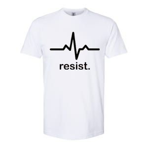 Resist Heart Beat Resistance Logo Softstyle CVC T-Shirt