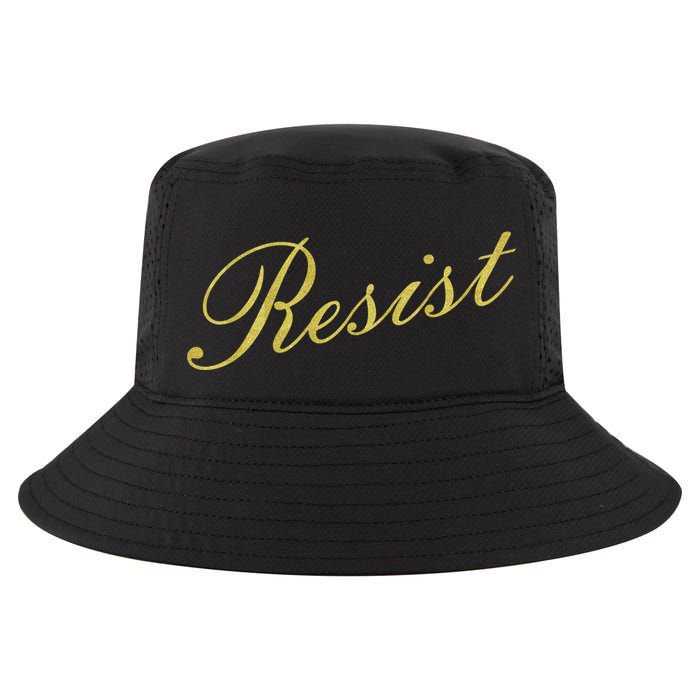 Resist Limited Gold Script Cool Comfort Performance Bucket Hat