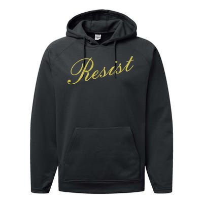 Resist Limited Gold Script Performance Fleece Hoodie