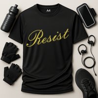 Resist Limited Gold Script Cooling Performance Crew T-Shirt