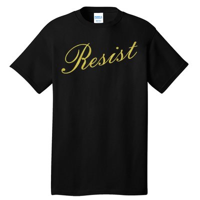 Resist Limited Gold Script Tall T-Shirt