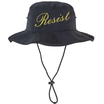 Resist Limited Gold Script Bucket Hat