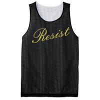 Resist Limited Gold Script Mesh Reversible Basketball Jersey Tank