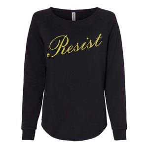 Resist Limited Gold Script Womens California Wash Sweatshirt